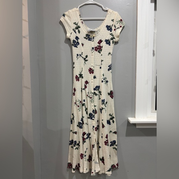 en focus Dresses & Skirts - Vintage En Focus Floral Bodycon Maxi Dress USA 90s Y2K Dainty Size 7/8